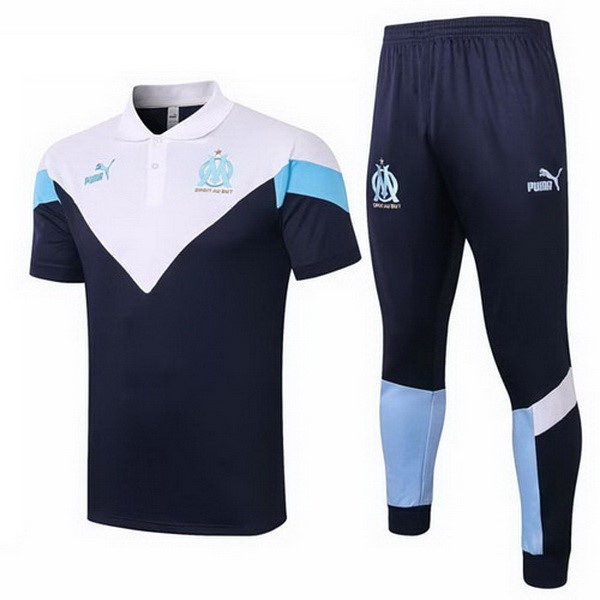 Polo Marseille Komplett Set 2020-21 Weiß Blau